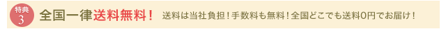 全国一律送料無料！送料は当社負担！手数料も無料！全国どこでも送料0円でお届け！