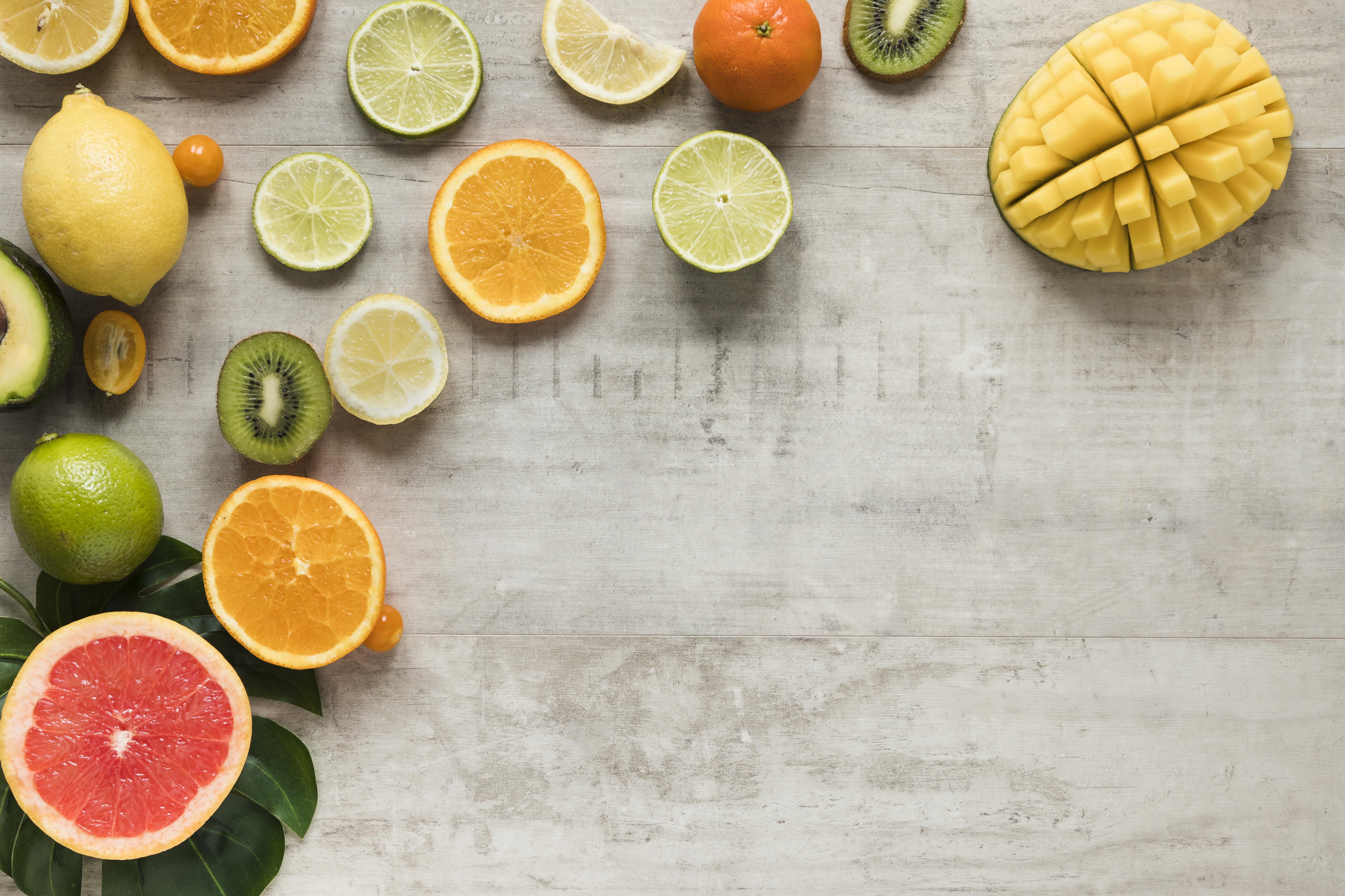 top-view-bunch-of-exotic-and-fresh-fruits-with-copy-space